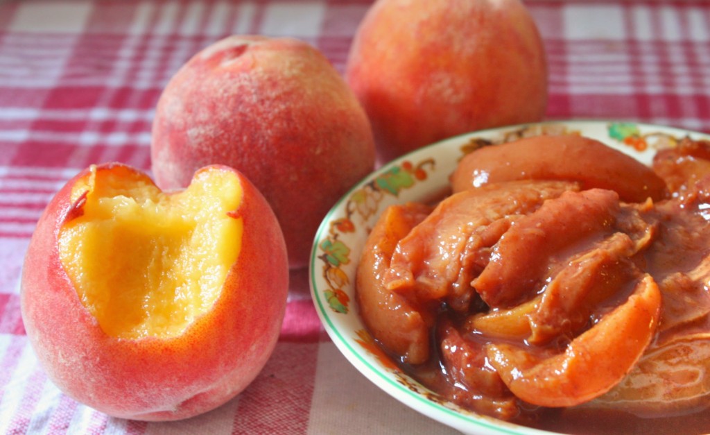 Vegan Maple-Peach Compote