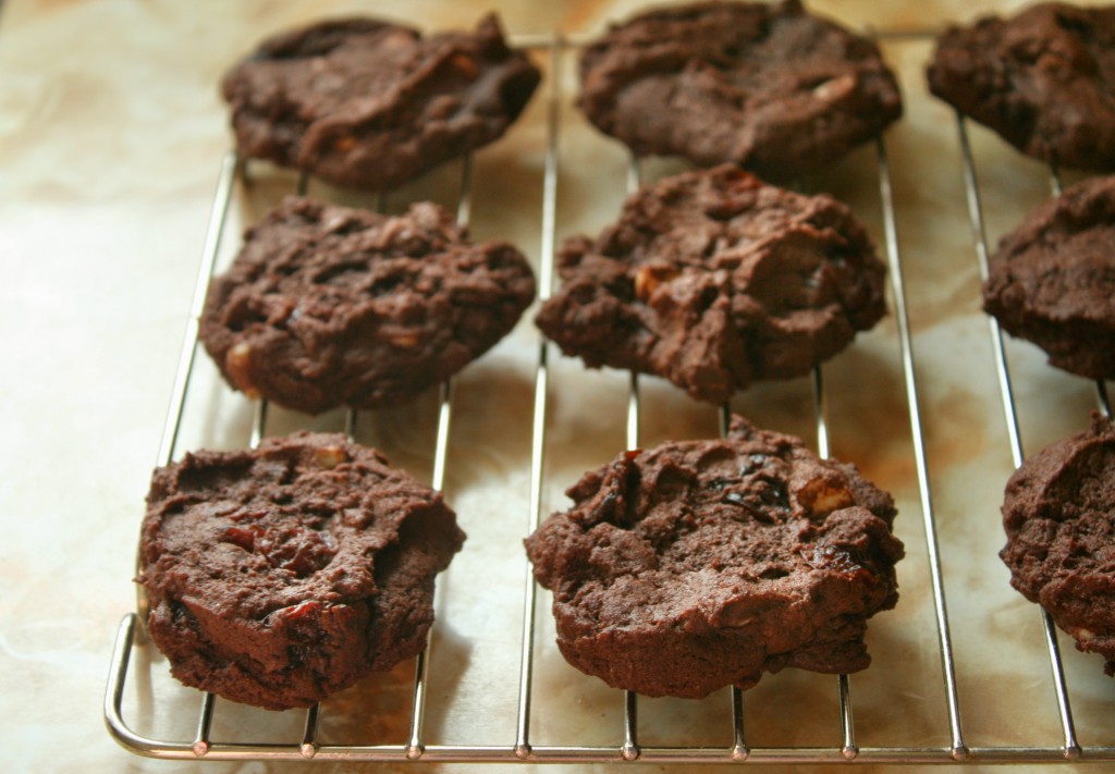 Double Chocolate Cherry Cookies