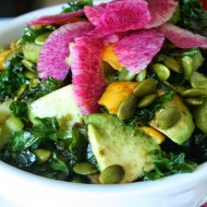 Rubbed Kale Salad (Vegan, Gluten-Free, Soy-Free and Low Oil)