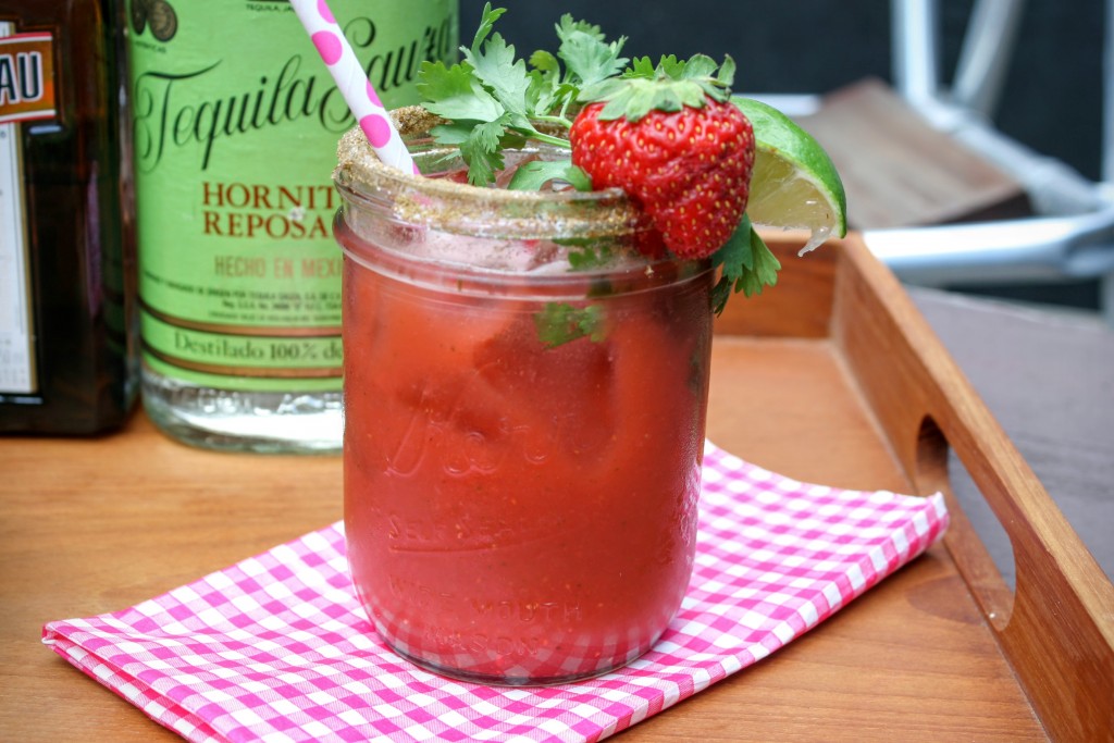 Strawberry Cilantro Margaritas