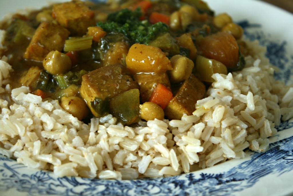 Trinidadian Pumpkin and Tofu Curry Stew 1